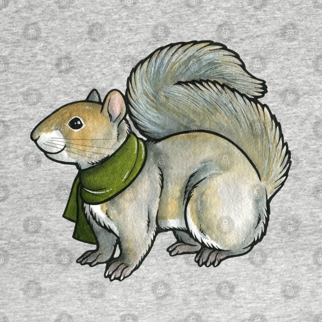 Squirrel by animalartbyjess